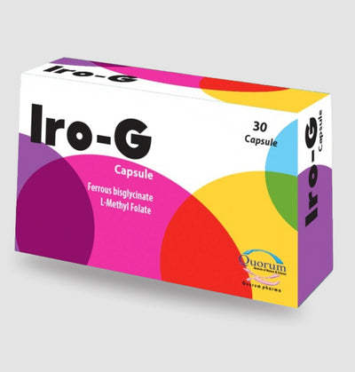 IRO G – Iron Supplement for Iron Deficiency Supplements Quorum Pharma 